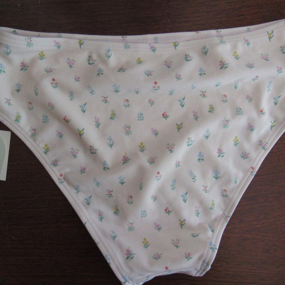 NWT SweetHoney Pink w/Tiny Flower Bouquets Swim Bottoms (Size X-Small) - Picture 2 of 4
